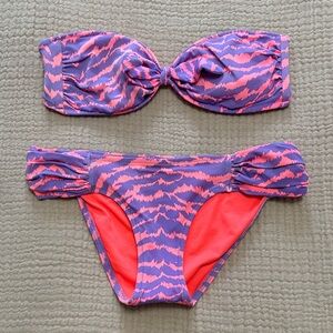 Victoria's Secret Vibrant Purple and Pink Bikini